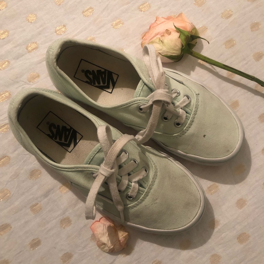Teal Vans Off The Wall
